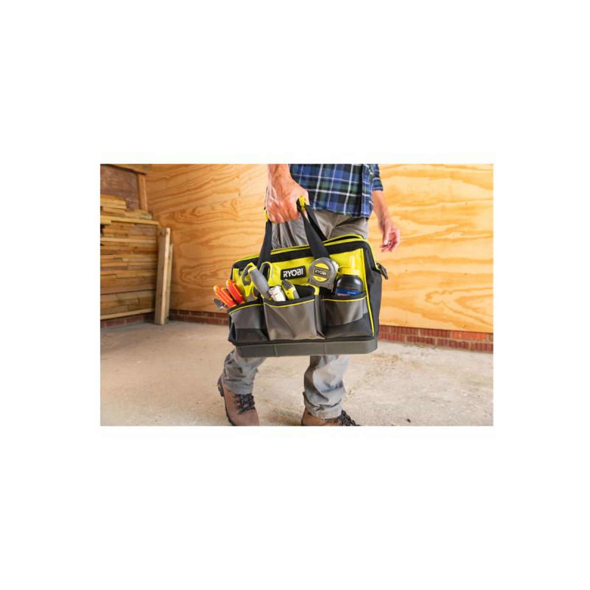 Voir la diapositive 2 : Ryobi Sac de rangement renforcé ryobi - 22 l - rssstb1