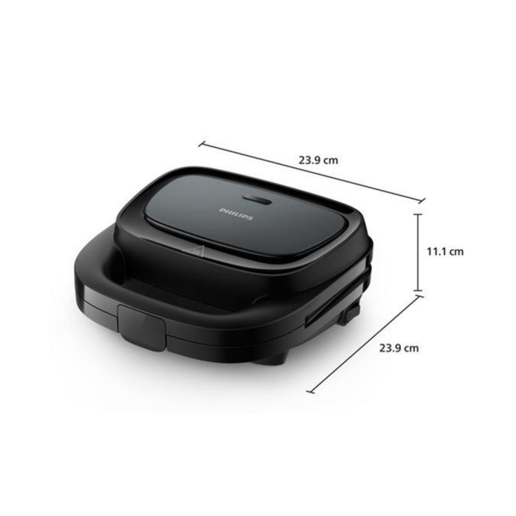 Voir la diapositive 4 : Philips Appareil à croque-monsieur 750w noir - HD2331.90