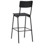 Voir la diapositive 5 : VIDAXL Chaises de bar lot de 2 noir contreplaque solide et acier