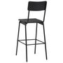 Voir la diapositive 5 : VIDAXL Chaises de bar lot de 2 noir contreplaque solide et acier