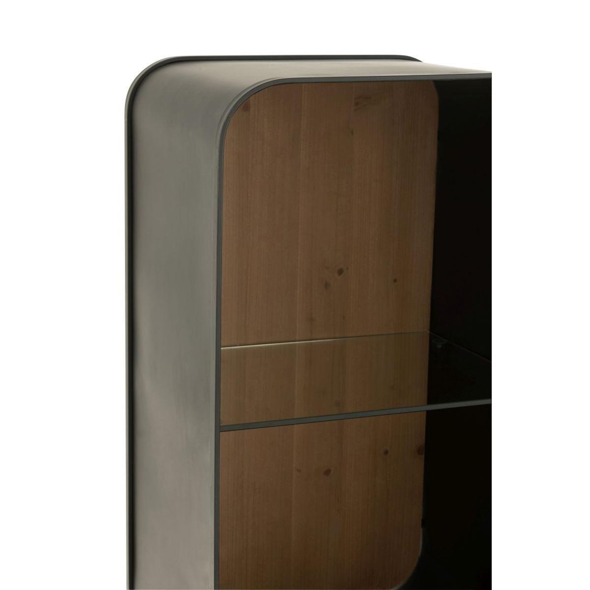 Paris Prix Étagère 2 Portes  Courchevel  160cm Noir