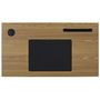 Voir la diapositive 5 : Paris Prix Bureau Design  Link  90cm Naturel & Noir