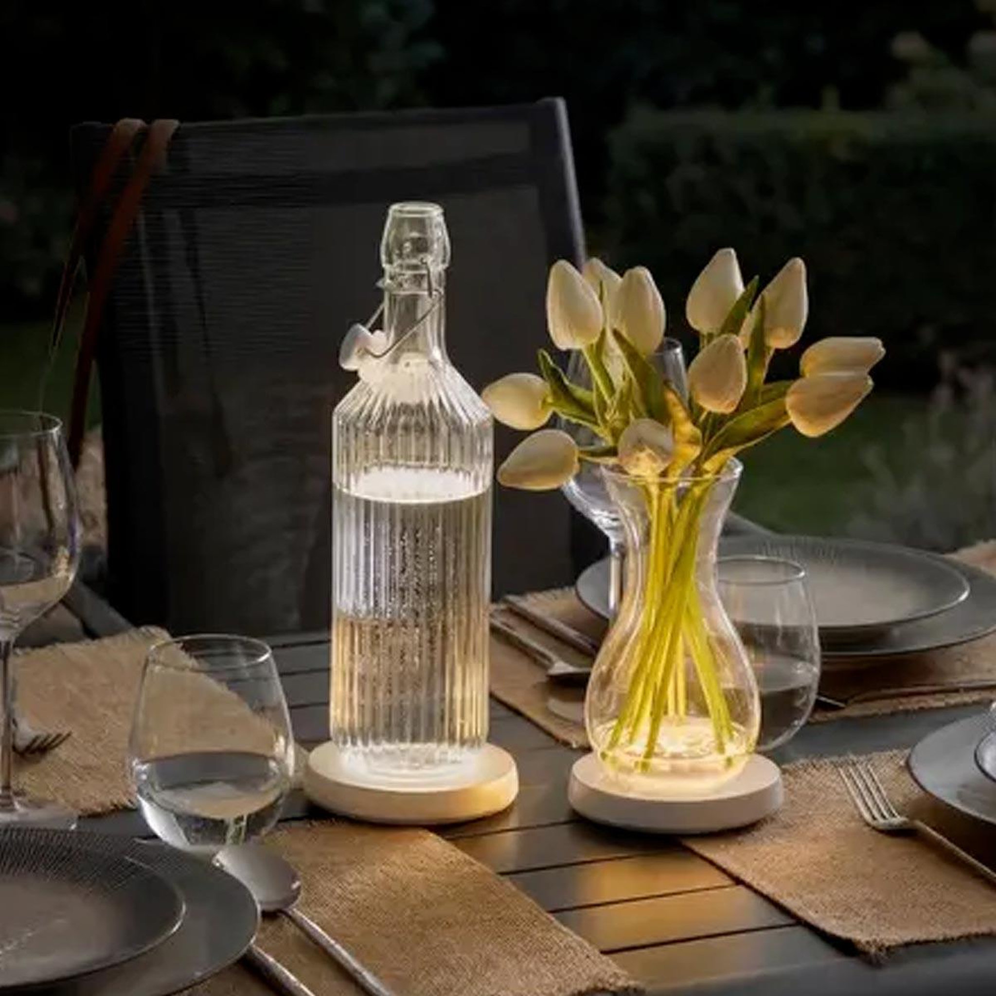 Voir la diapositive 3 : SECRET DE GOURMET Bouteille limonade en verre  line  1l transparent