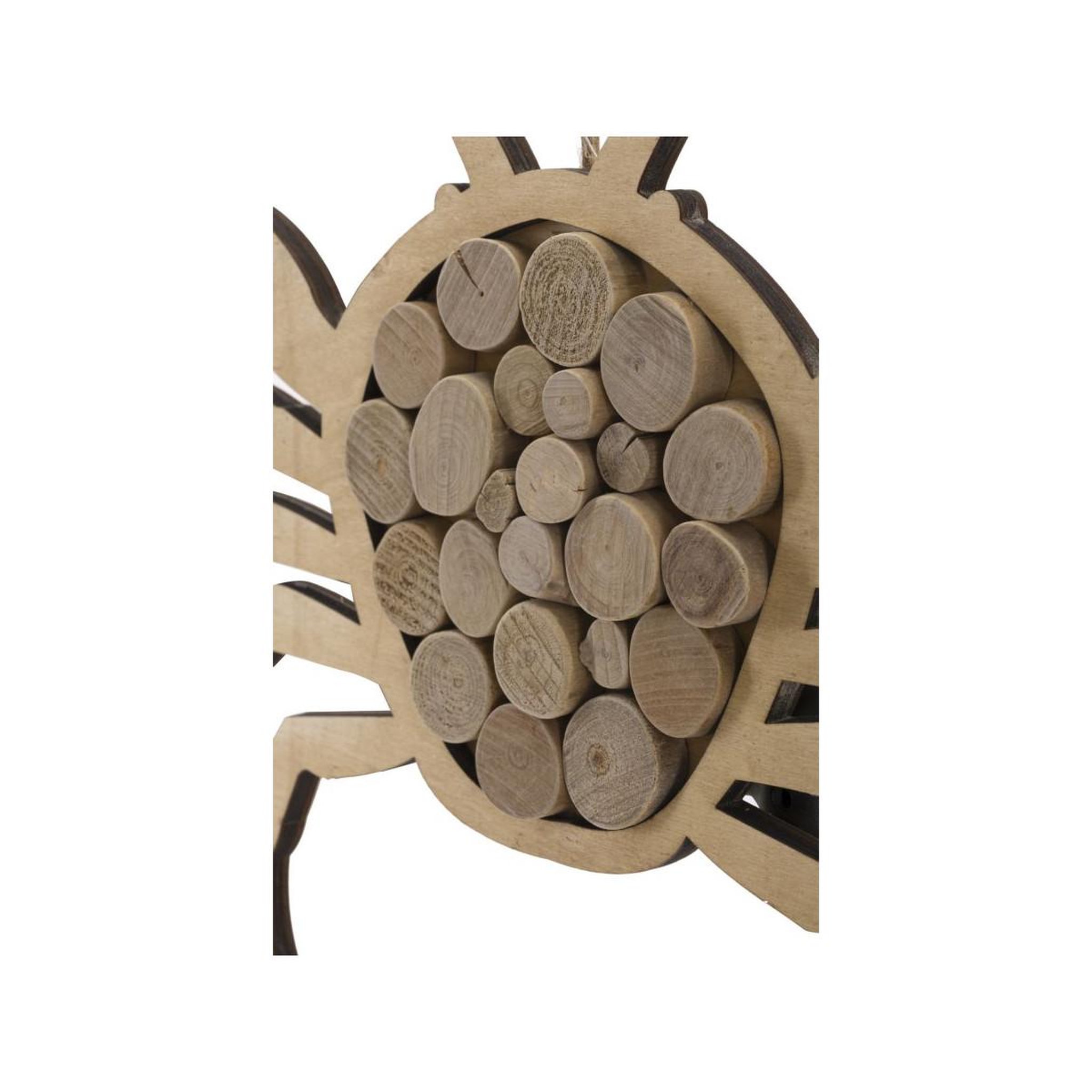 Voir la diapositive 3 : Paris Prix Décoration murale en bois à suspendre  crabe  35cm naturel