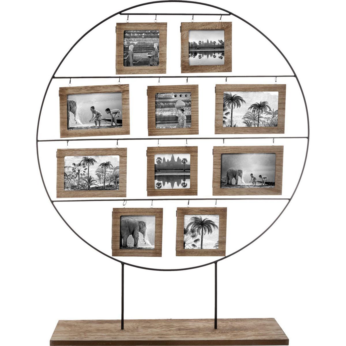 ATMOSPHERA Pêle-mele à poser ethnique Nomad - 20 Photos - Noir