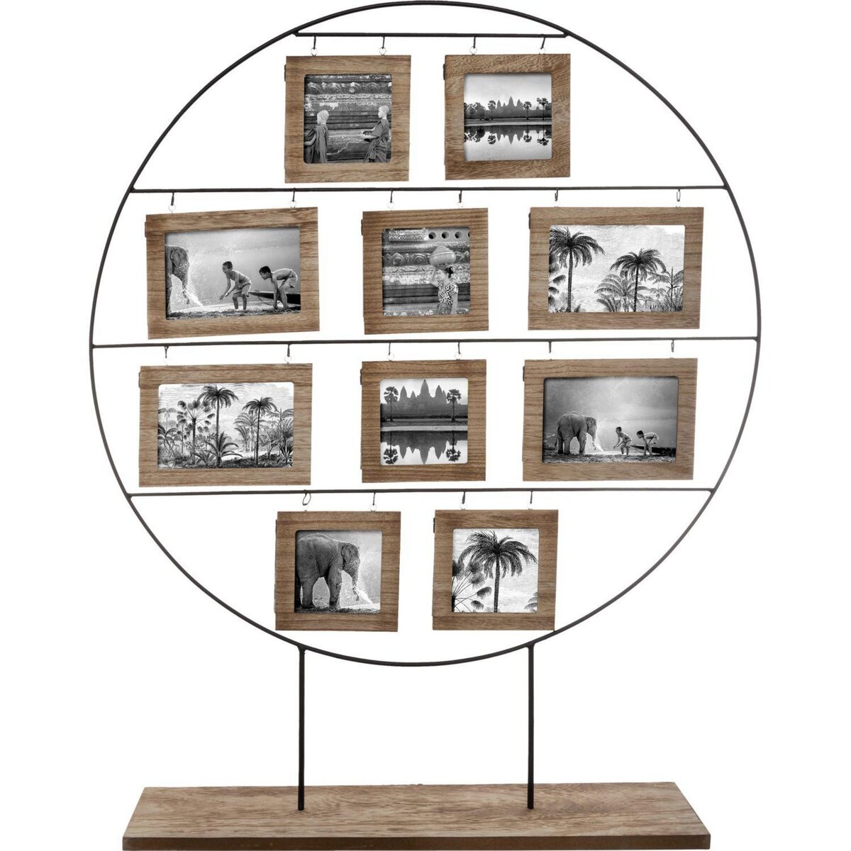 ATMOSPHERA Pêle-mele à poser ethnique Nomad - 20 Photos - Noir