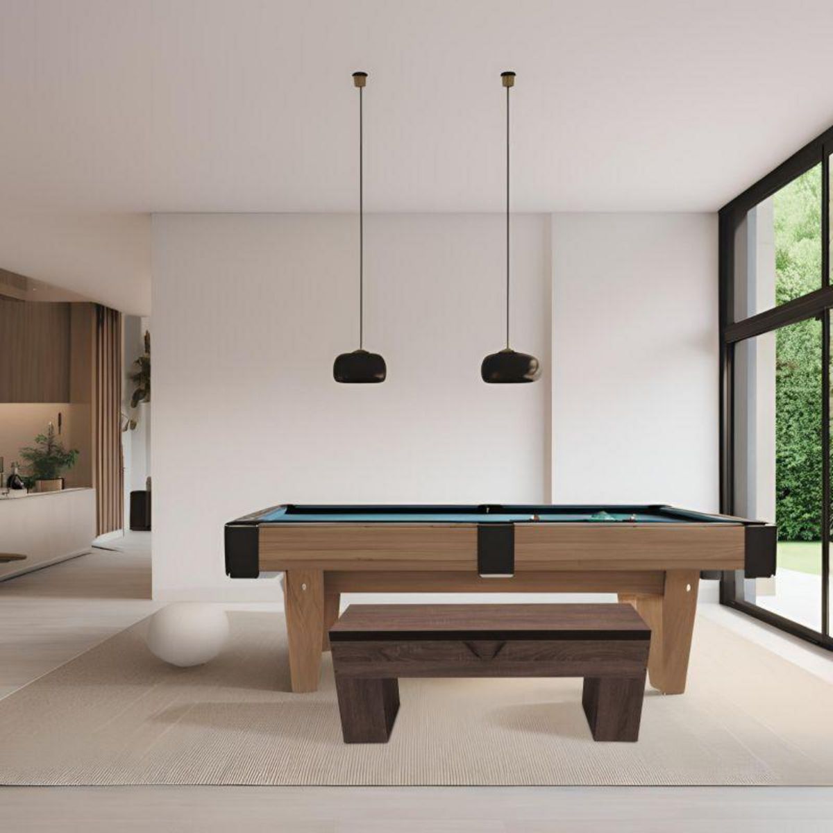 SOKKER Banc Bois avec rangement -113 x 32 x 45.5 cm-Classic