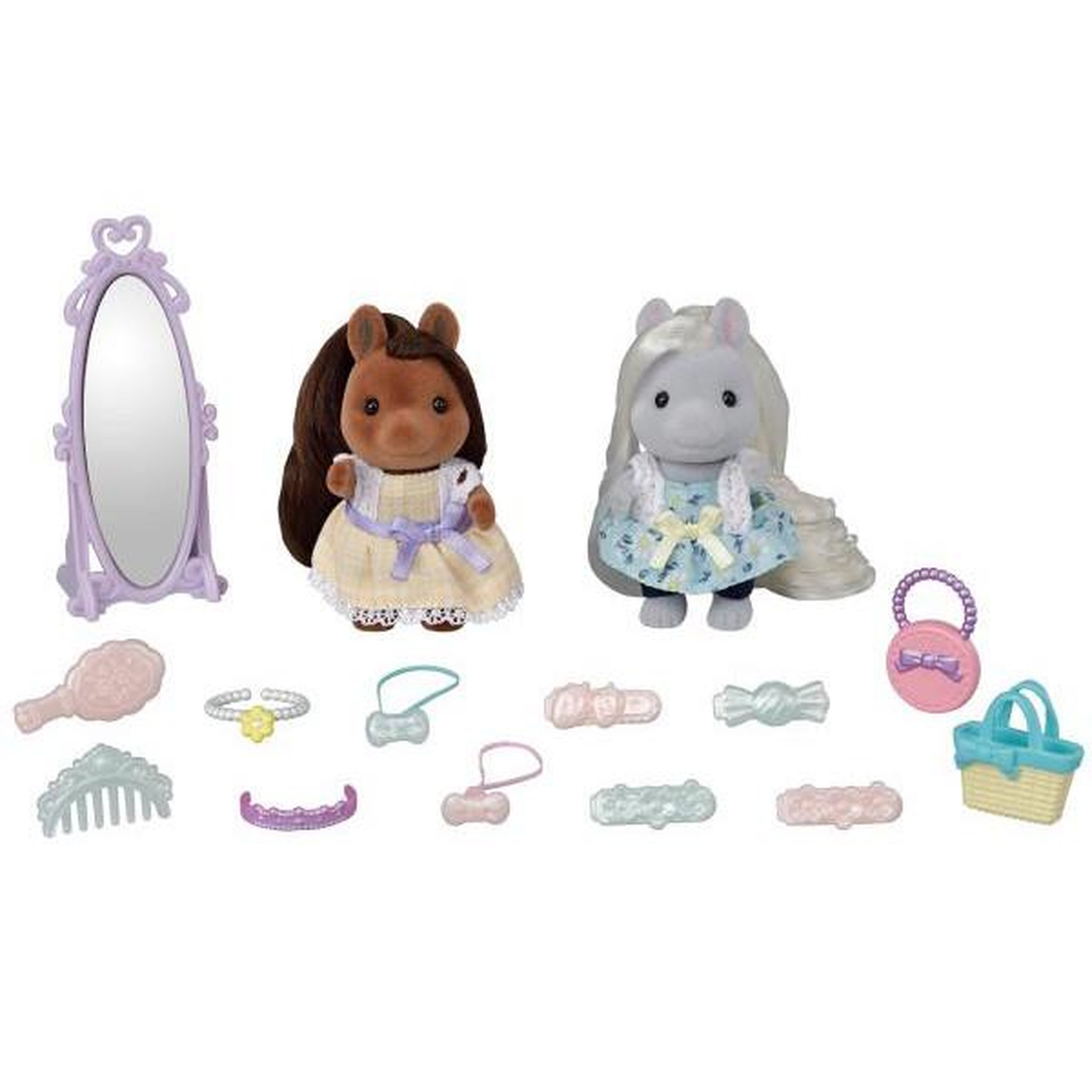 Voir la diapositive 3 : Sylvanian Families SYLVANIAN FAMILIES - Les amis poney et leurs kits de coiffure
