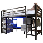 MERAX Lit mezzanine enfant. Coloris disponibles : Noir, Blanc