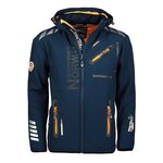 GEOGRAPHICAL NORWAY Parka Softshell /Orange Homme Geographical Norway GN ROYAUTE. Coloris disponibles : Bleu