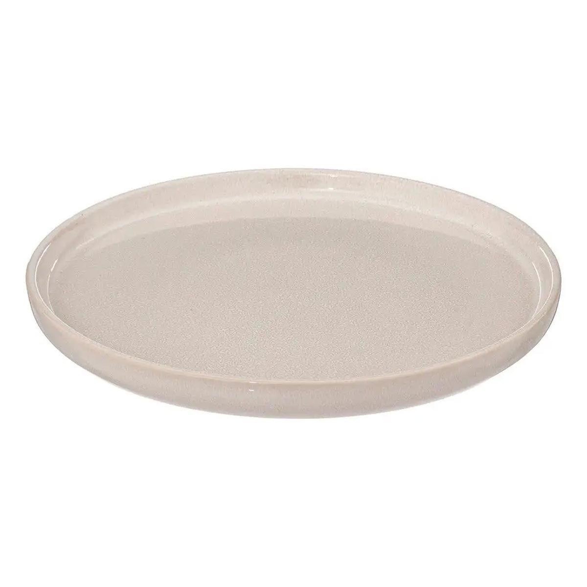 Voir la diapositive 2 : SECRET DE GOURMET Lot de 6 assiettes à dessert  terre inconnue  21cm beige