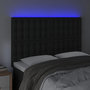 Voir la diapositive 3 : VIDAXL Tete de lit a LED Noir 144x5x118/128 cm Similicuir