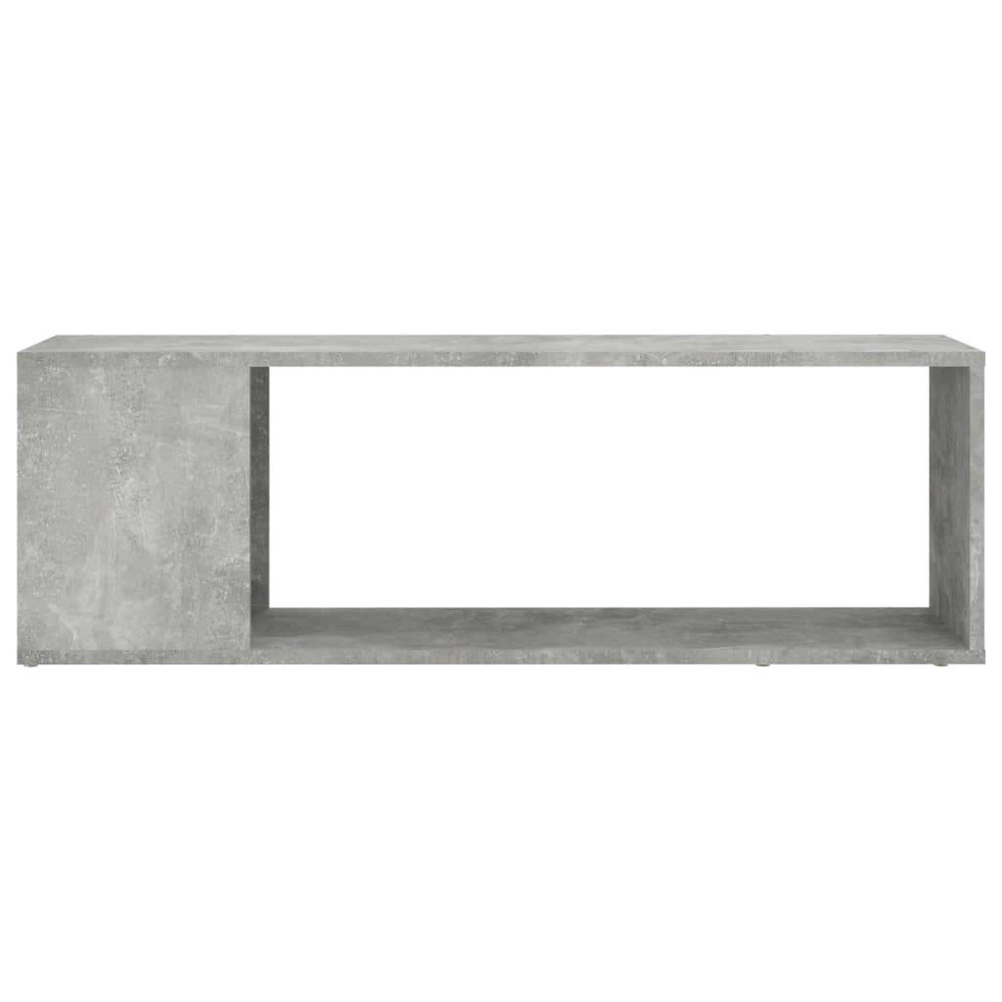 Voir la diapositive 3 : VIDAXL Meuble TV Gris beton 100x24x32 cm Bois d'ingenierie