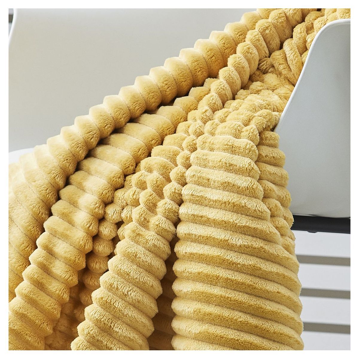 TODAY Plaid côtelé uni 