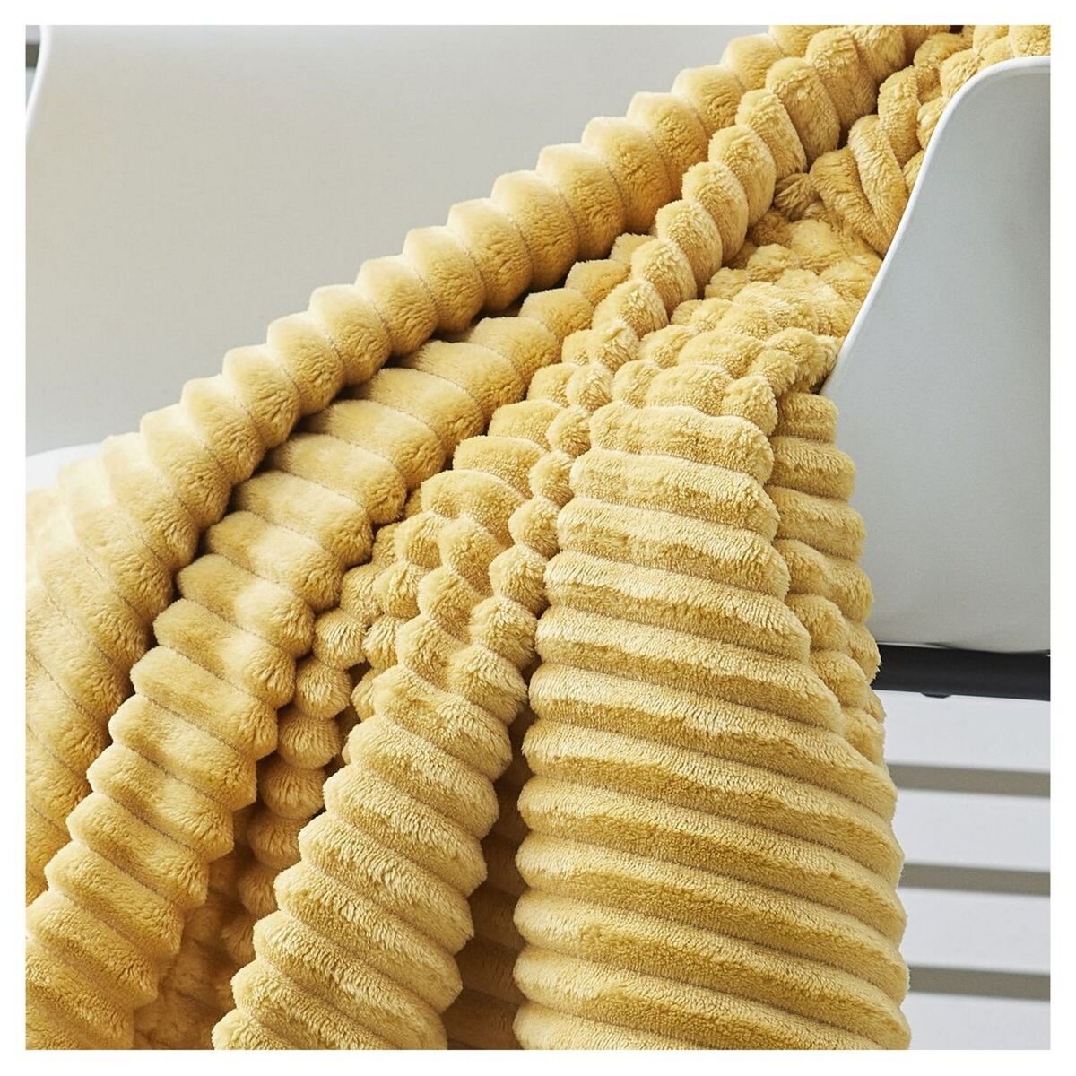 TODAY Plaid côtelé uni 