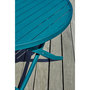 Voir la diapositive 3 : DCB GARDEN Table de jardin ronde pliante - 4/6 places - Aluminium - Bleu canard - MARIUS
