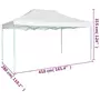 VIDAXL Tente de reception pliable professionnelle 3x4 m Acier Blanc