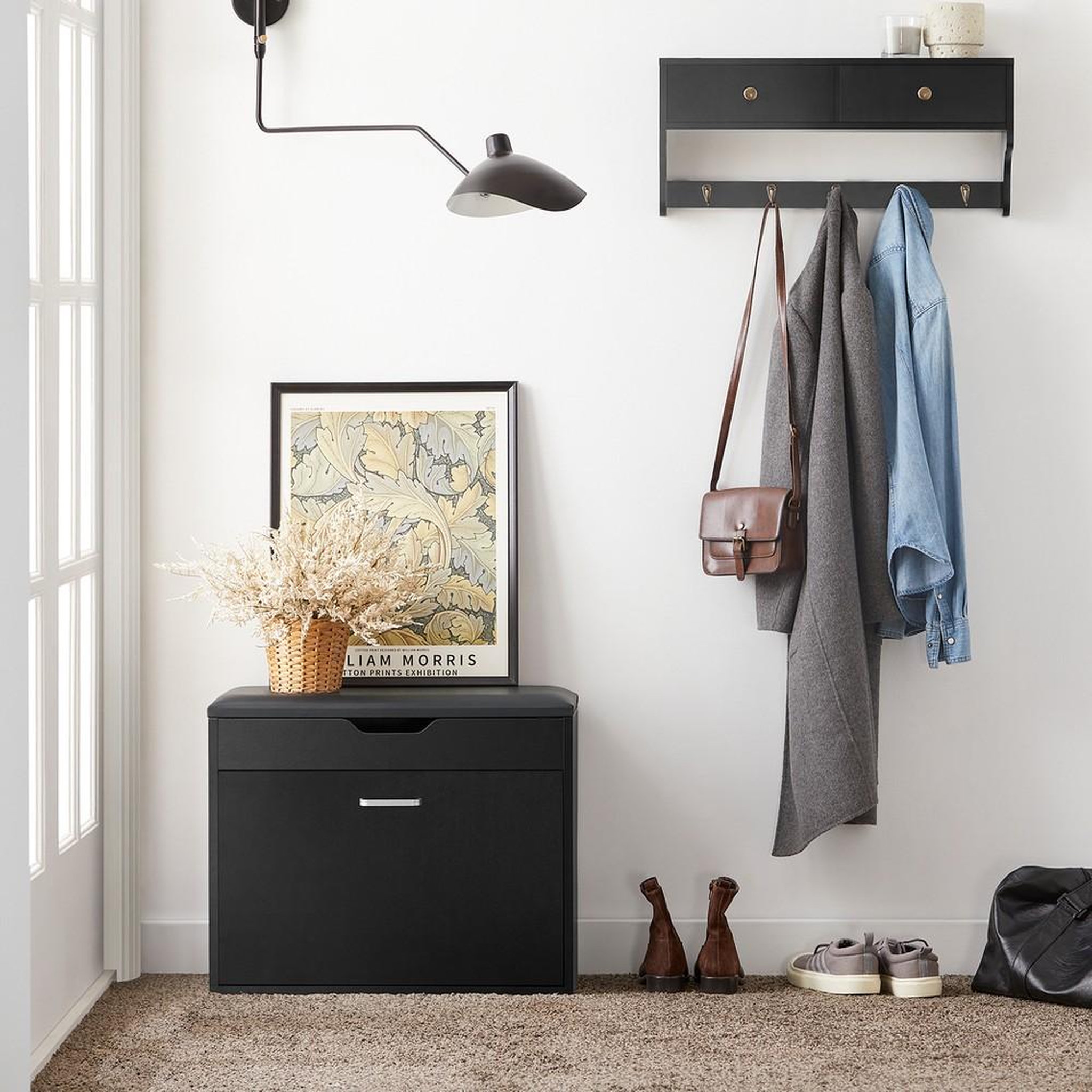 Voir la diapositive 2 : SOBUY SoBuy - Banc de Rangement à Chaussures avec Un Tiroir - Moderne - FSR95