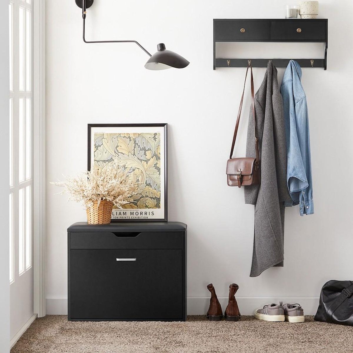 SOBUY SoBuy - Banc de Rangement à Chaussures avec Un Tiroir - Moderne - FSR95