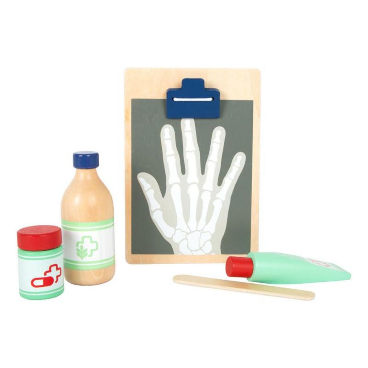 SMALL FOOT Small Foot - Doctor's Bag with Wooden Doctor Accessories, 18 pcs. 11916