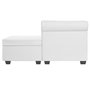 Voir la diapositive 3 : VIDAXL Canape Chesterfield en forme de L cuir synthetique blanc
