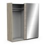 Voir la diapositive 7 : Armoire 2 portes coulissantes 1 miroir L180 cm THIBAULT