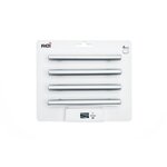 CENTRALE BRICO Lot de 4 poignées de meuble entraxe 96 mm inox brut