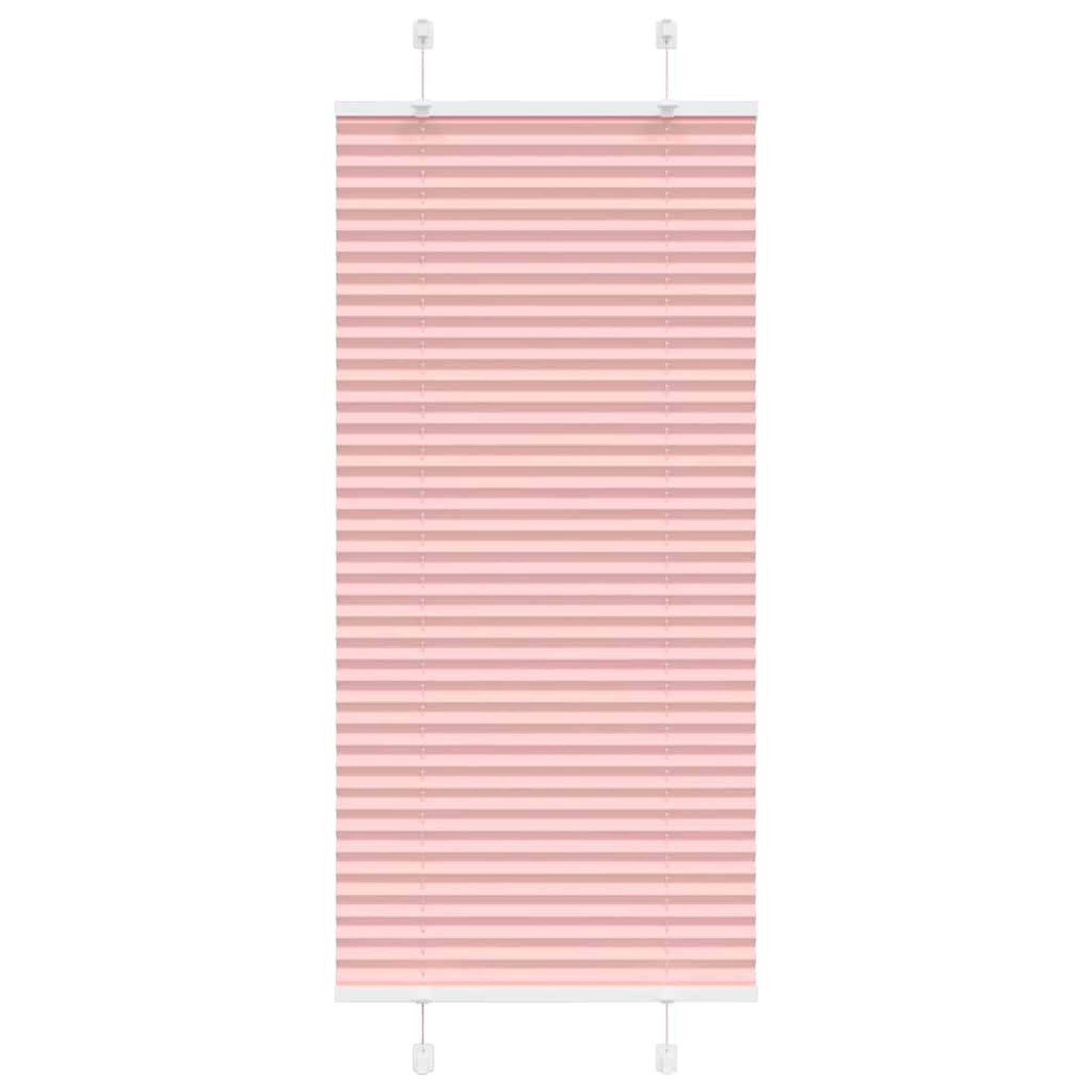 VIDAXL Store plisse rose 60x100 cm largeur du tissu 59,4 cm polyester