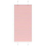 VIDAXL Store plisse rose 60x100 cm largeur du tissu 59,4 cm polyester