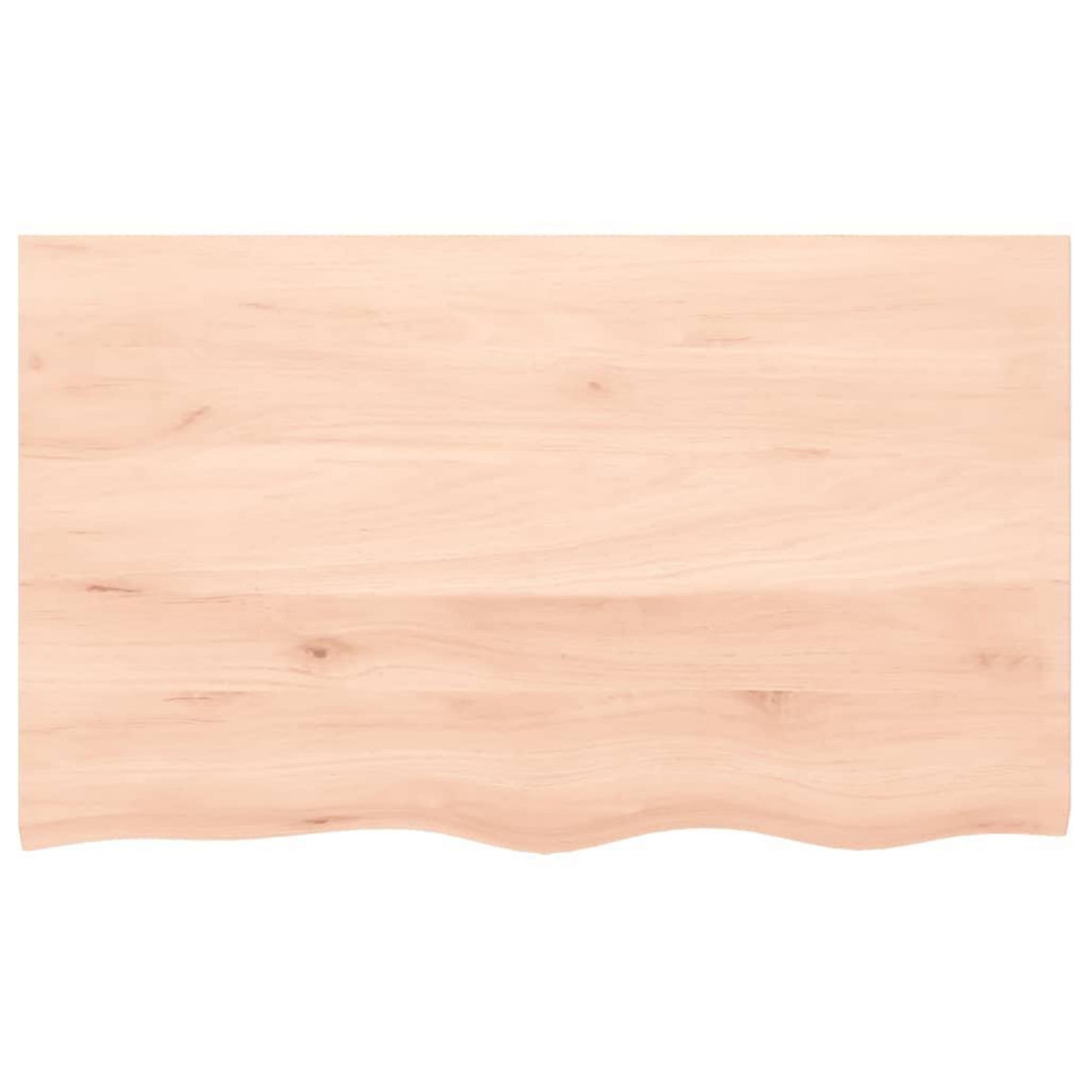 VIDAXL Comptoir de salle de bain 100x60x(2-4)cm bois massif non traite