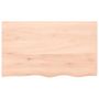Voir la diapositive 3 : VIDAXL Comptoir de salle de bain 100x60x(2-4)cm bois massif non traite
