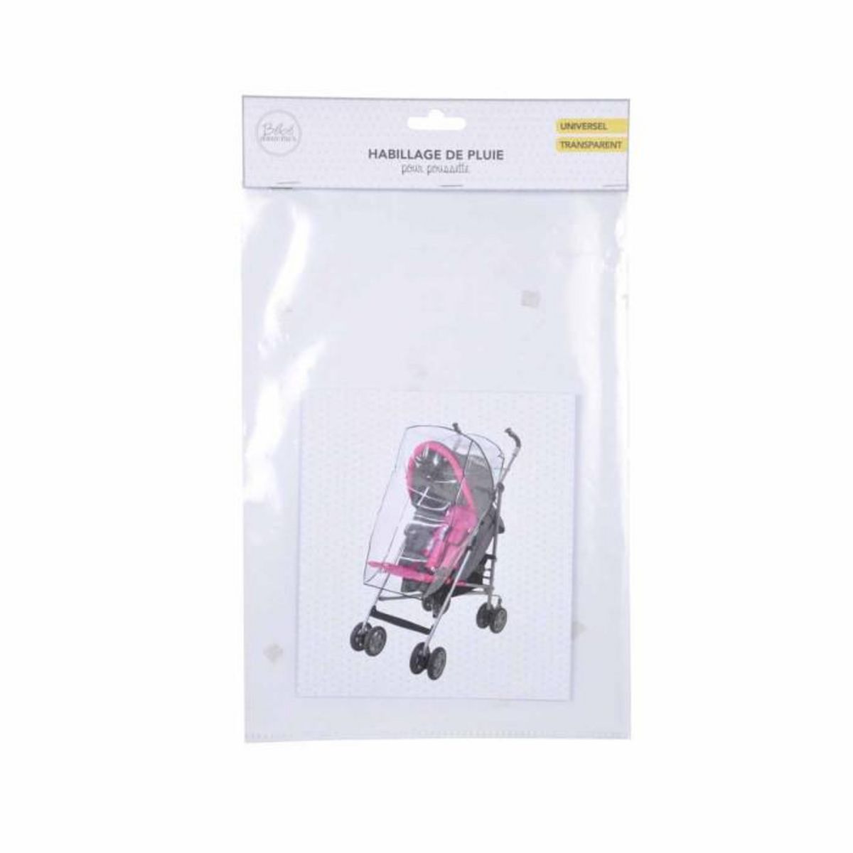 Paris Prix Habillage de Pluie  Poussette  80cm Transparent
