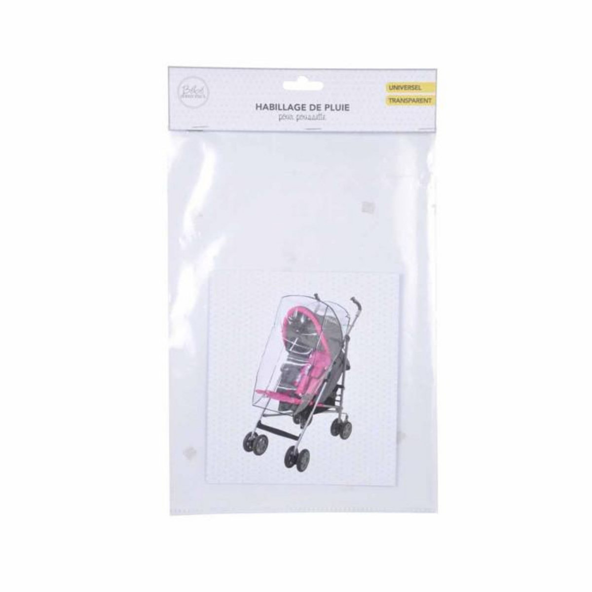 Paris Prix Habillage de Pluie  Poussette  80cm Transparent
