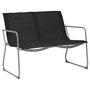 Voir la diapositive 3 : VIDAXL Salon de jardin 4 pcs Tissu et acier Noir