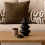 Voir la diapositive 3 : ATMOSPHERA Vase Design en Dolomite  Clothilde  25cm Noir