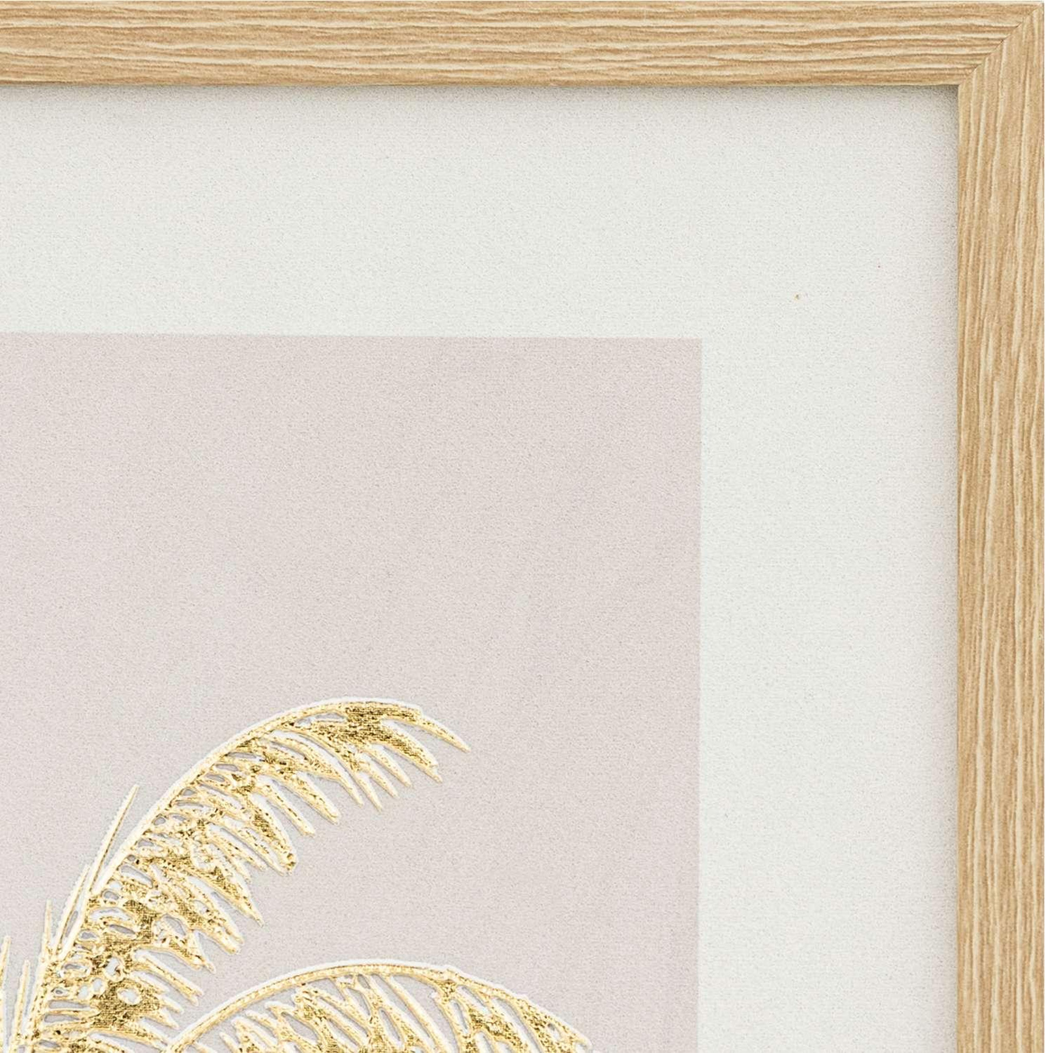 Voir la diapositive 4 : ATMOSPHERA Toile imprimée encadrée medina - 45 x 60 cm - beige et doré