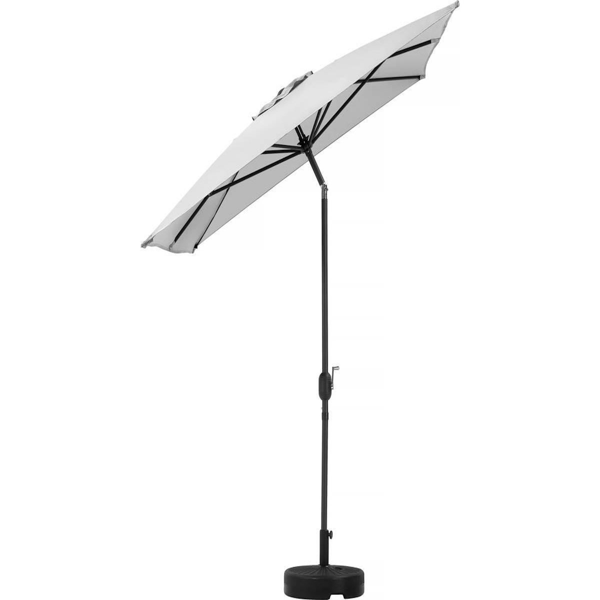 Habitat et Jardin Parasol jardin  Sol 2  - Rectangle - 2 x 3 m - Gris + Dalles à lester incluses