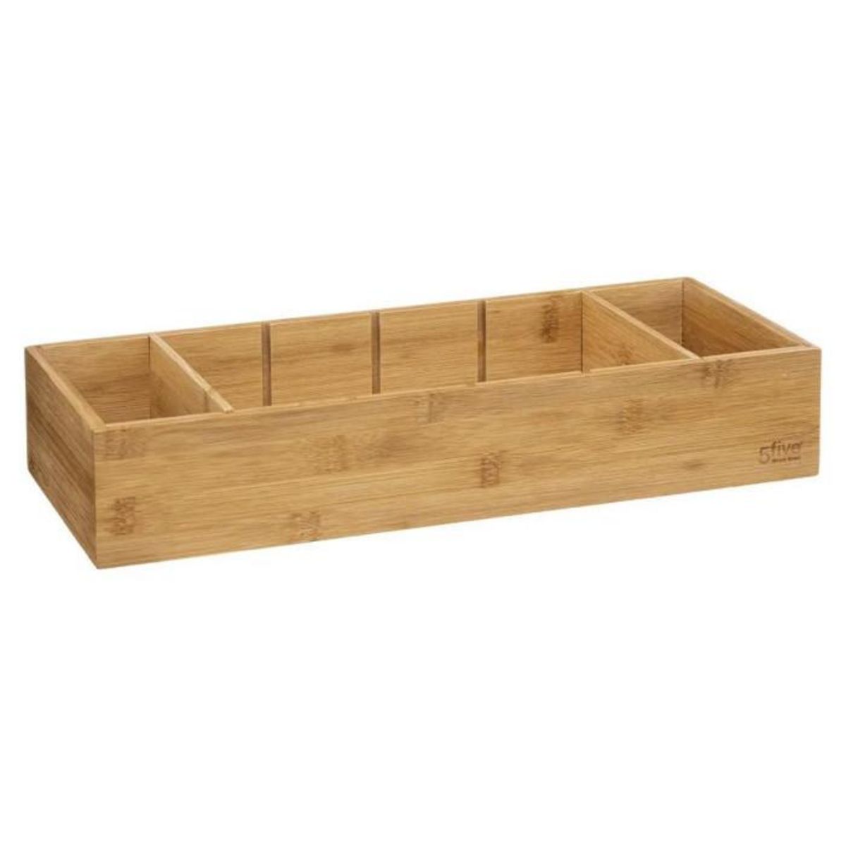 FIVE Organiseur Bambou à Compartiments  Tidy Smart  15x38cm Naturel