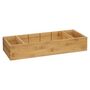 Voir la diapositive 3 : FIVE Organiseur Bambou à Compartiments  Tidy Smart  15x38cm Naturel
