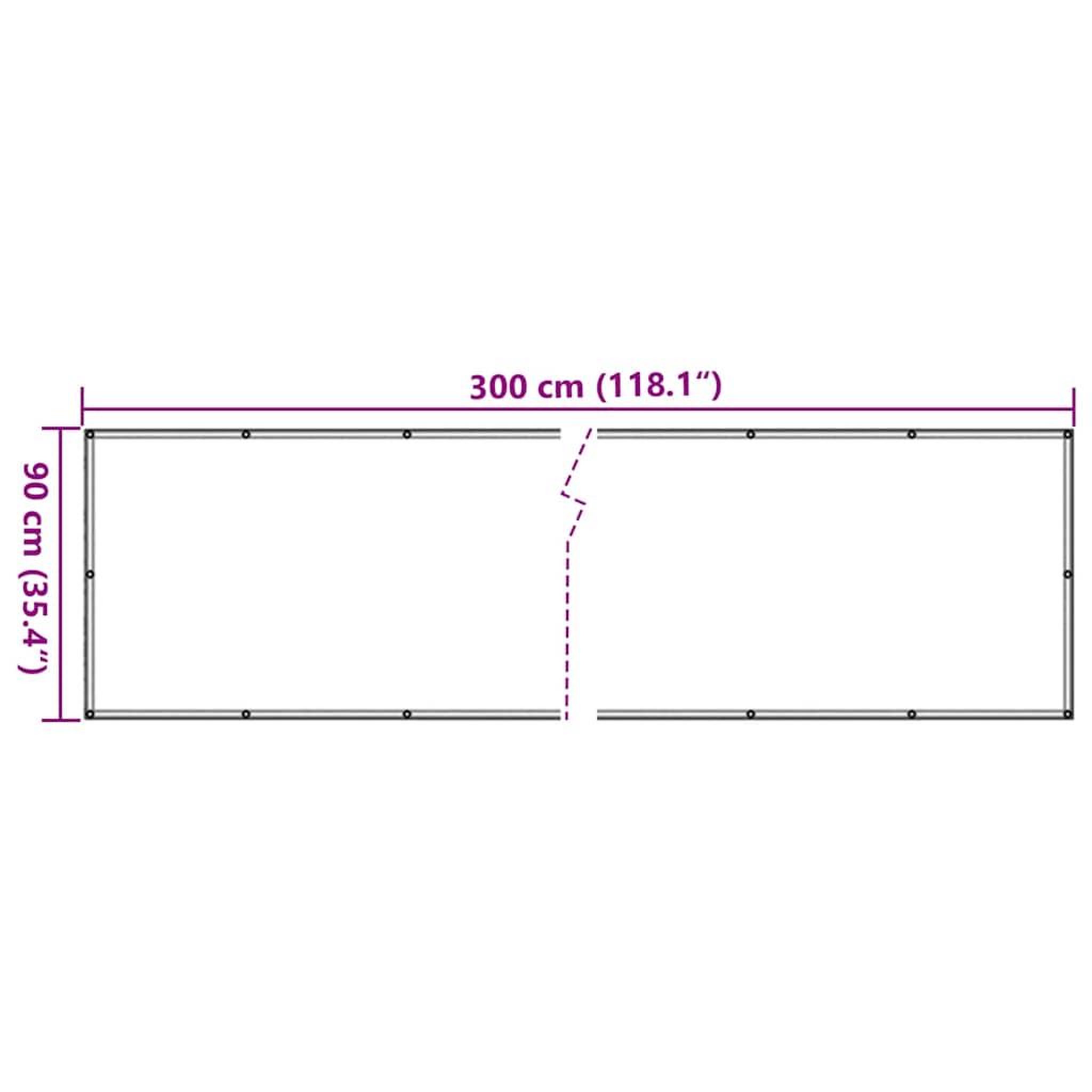Voir la diapositive 6 : VIDAXL Ecran d'intimite de balcon anthracite 300x90 cm PVC