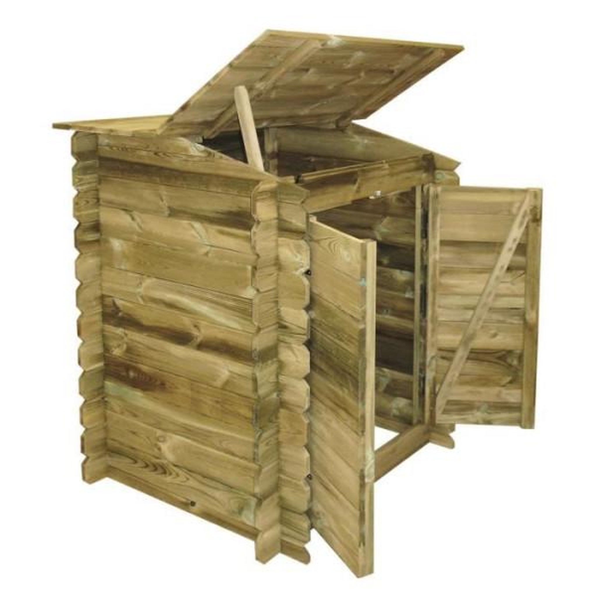 Voir la diapositive 4 : Ubbink Coffre de rangement pour filtration UBBINK Classic en bois traité autoclave