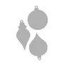 Rayher Matrice de découpe et d'embossage - 3 boules de Noël