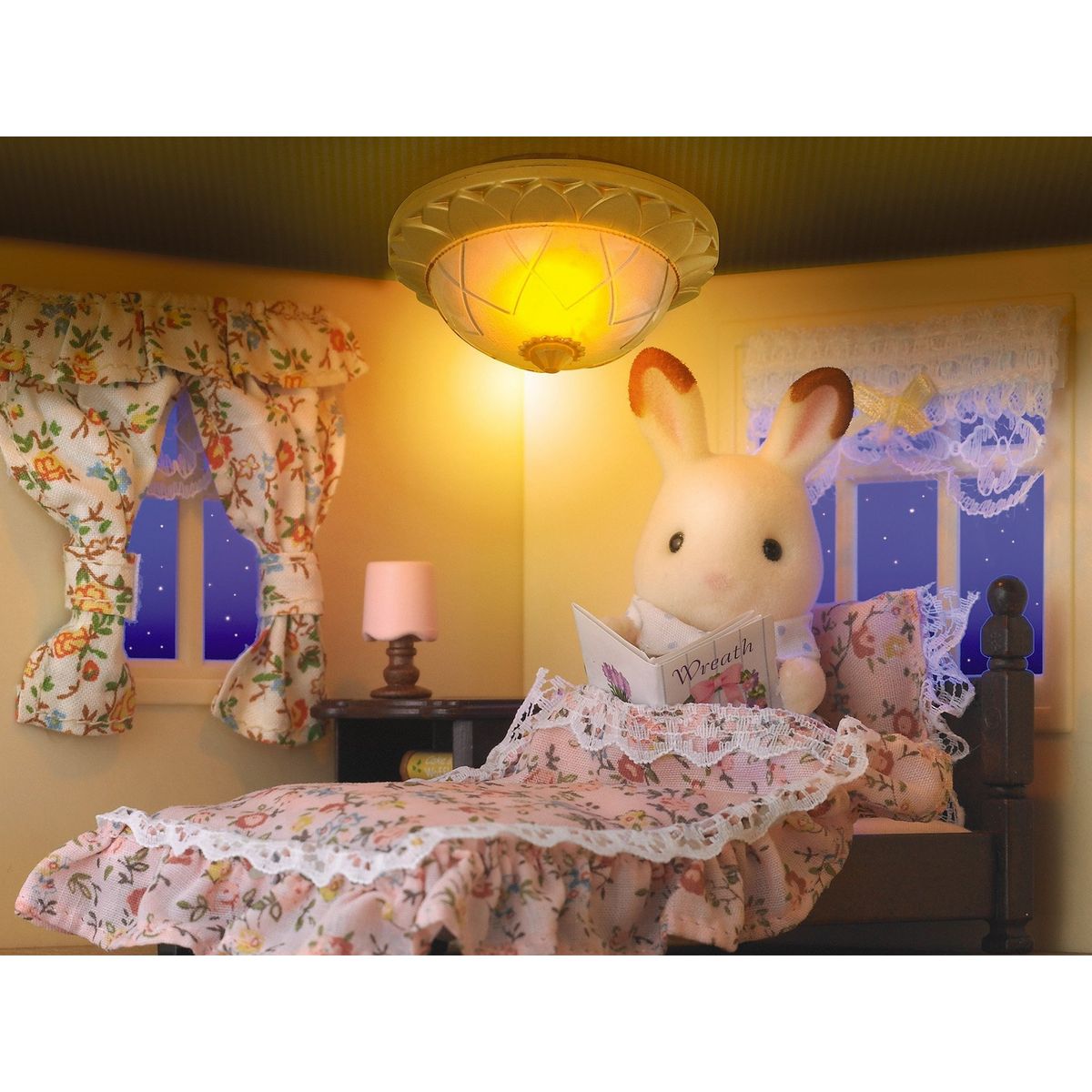 Sylvanian families 4268 Le Set décoration lampe et rideaux-Sylvanian