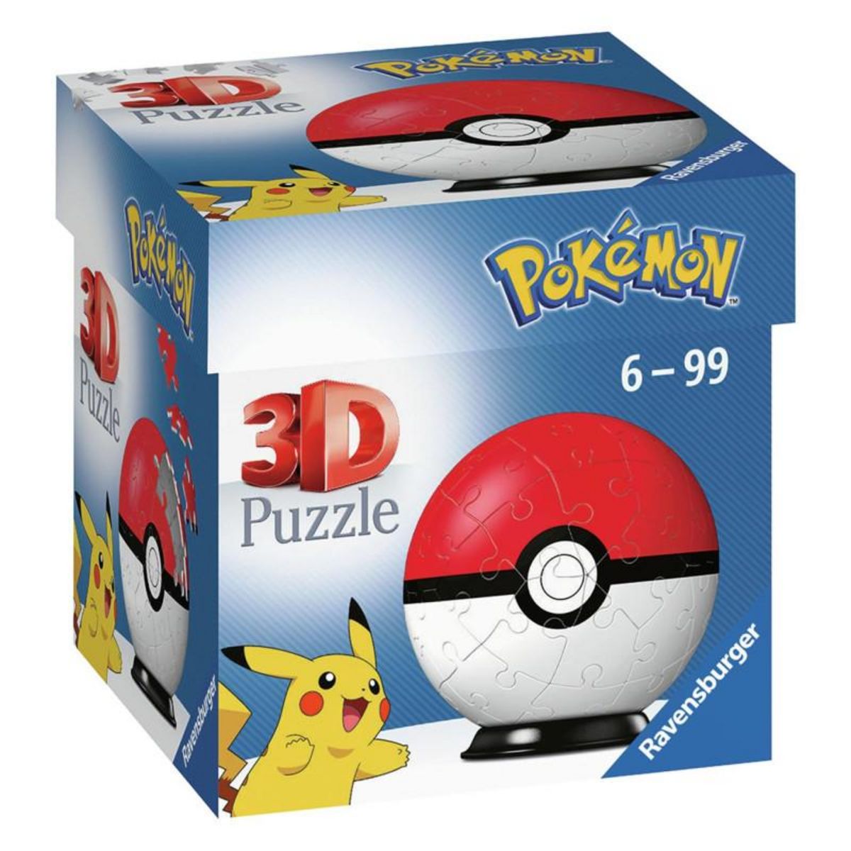 RAVENSBURGER Ravensburger - Puzzle 3D Pokémon Poké ball 55 pièces