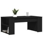 Voir la diapositive 3 : VIDAXL Table basse noir 102x55x42 cm bois d'ingenierie