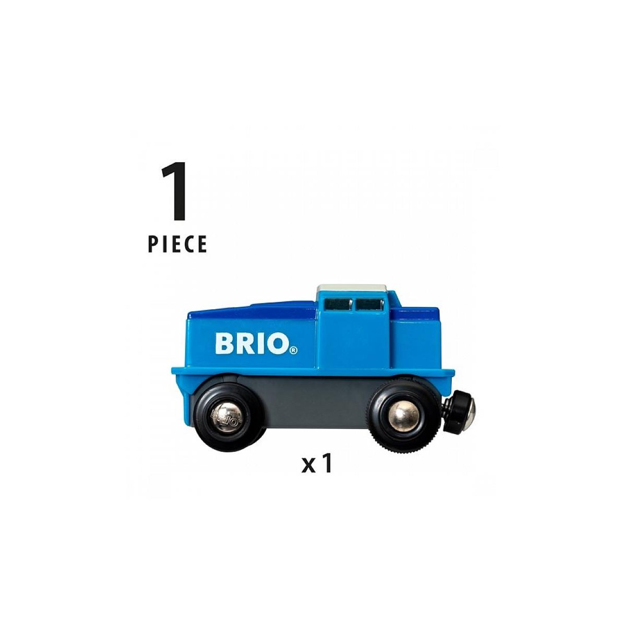 Voir la diapositive 2 : Brio 33130 Locomotive de fret bleue a piles