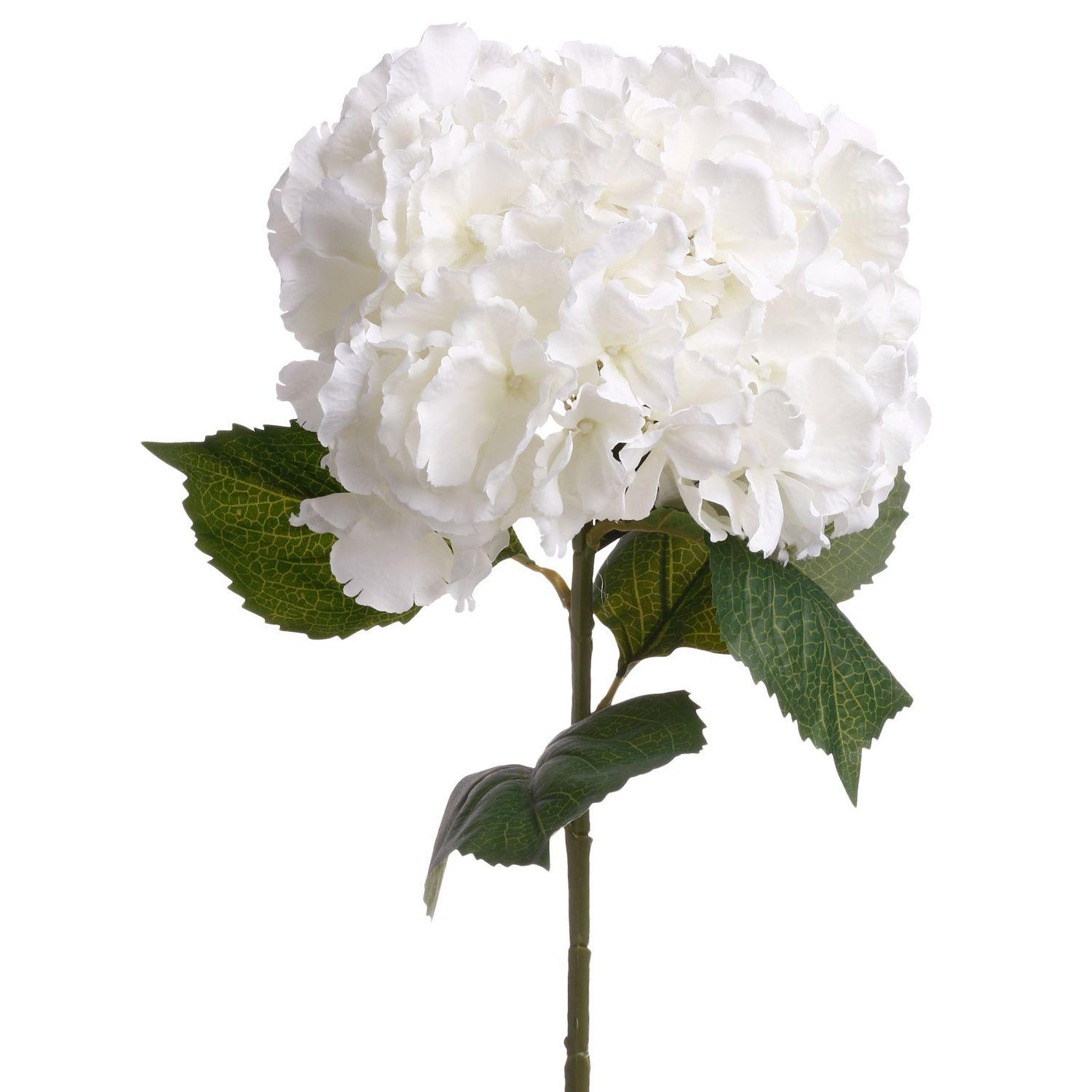 ATMOSPHERA Tige artificielle d'Hortensia - H. 83 cm - Blanc