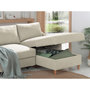 Voir la diapositive 4 : LISA DESIGN Will - canapé d'angle droit - convertible avec coffre - 4 places - en tissu
