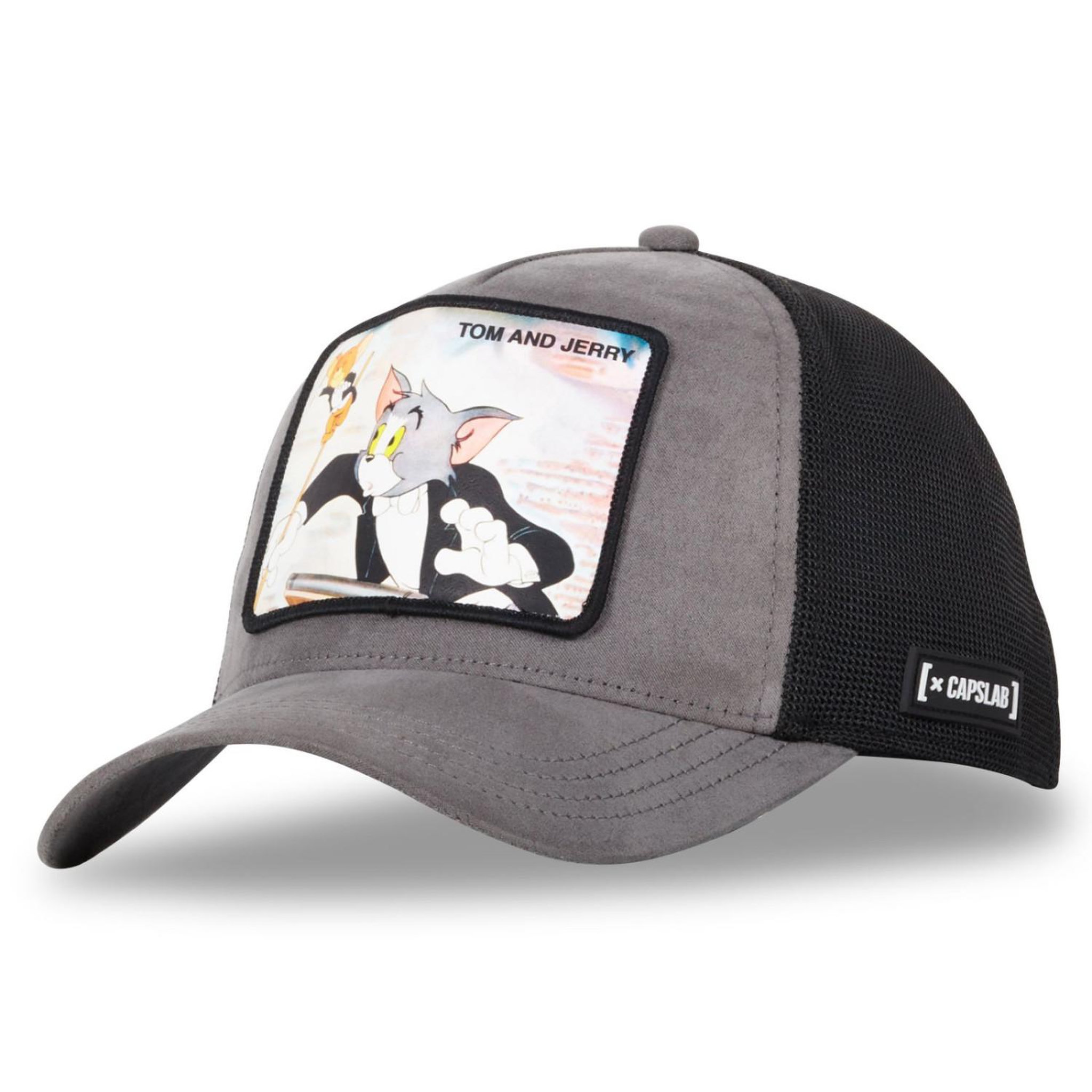 Voir la diapositive 1 : CAPSLAB Casquette trucker avec filet finitions premium tom et jerry