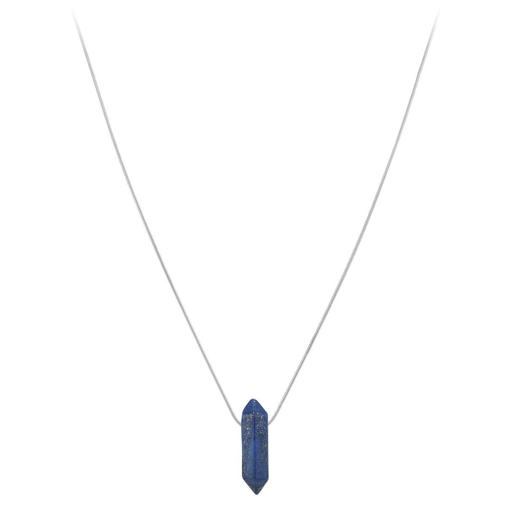 Voir la diapositive 3 : SC CRYSTAL Collier SC Crystal orné d'une pierre Lapis Lazuli